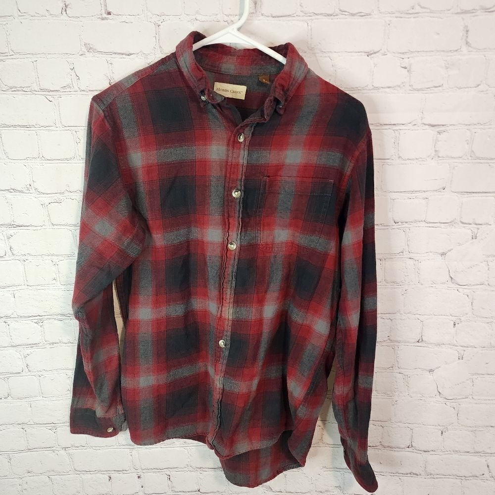 Men's Hobbs Creek longsleeve flannel shirt, size small